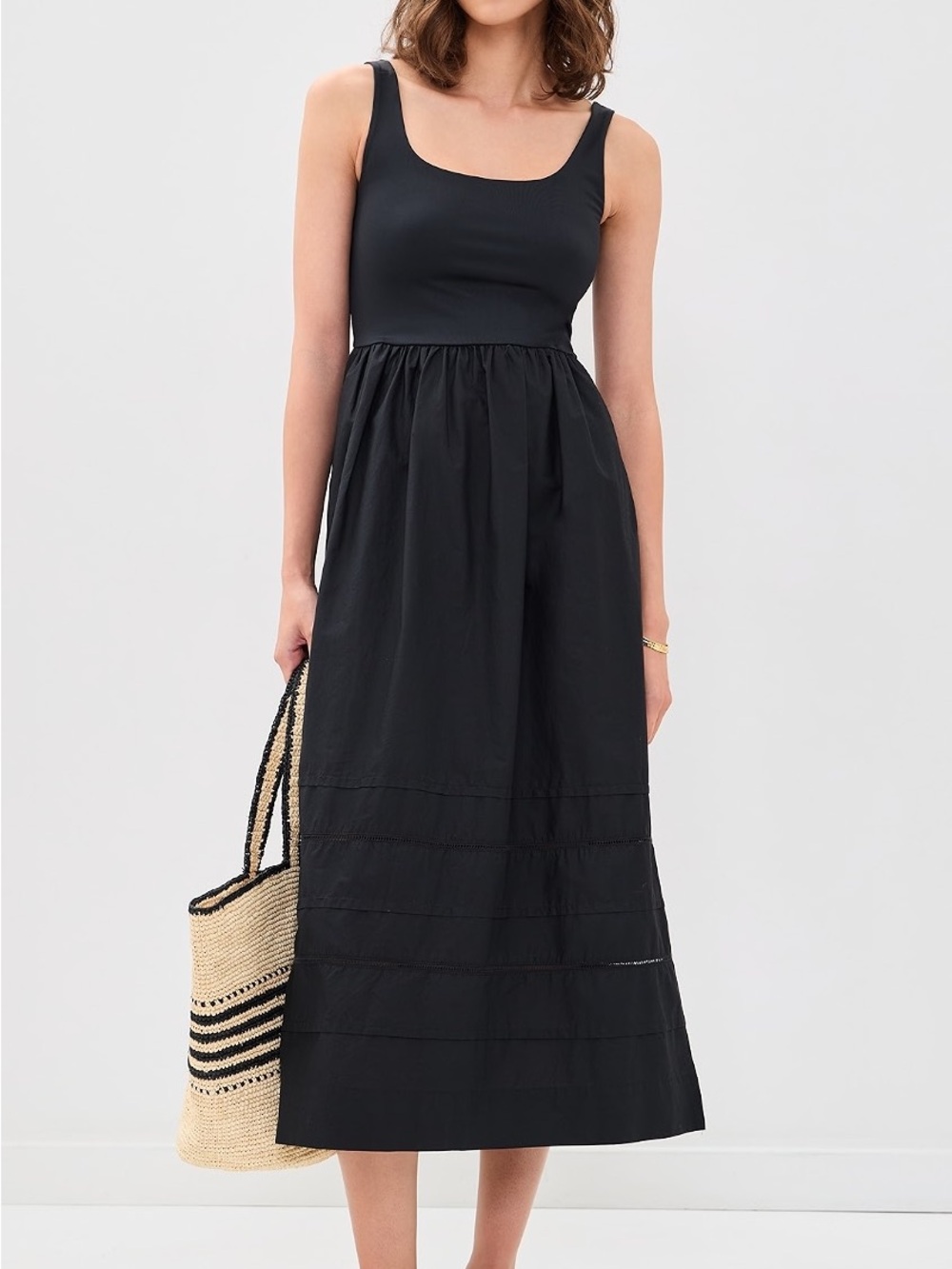 Z Supply Black Sleeveless Midi Dress